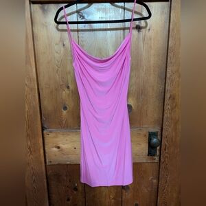 Backless Pink Mini Dress